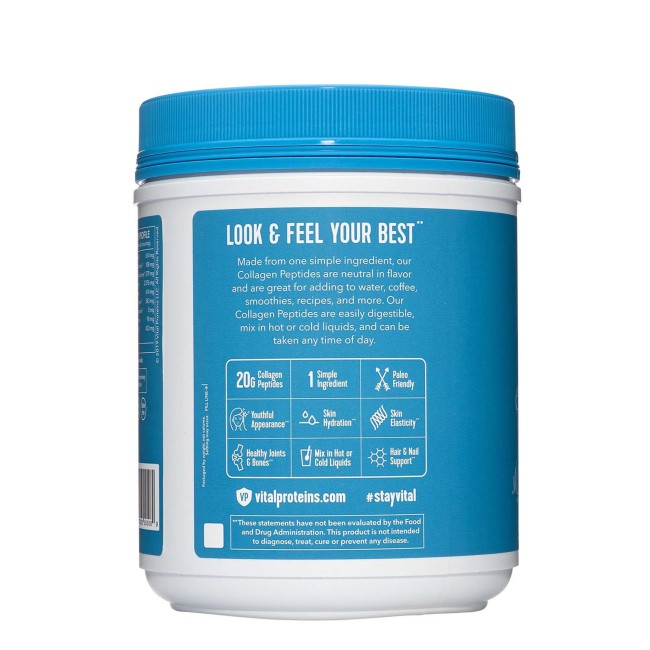 Vital Proteins Collagen Peptides, Peptide De Colagen Fara Aroma, 567 G Vital Proteins Collagen Peptides, Peptide De Colagen Fara Aroma, 567 G