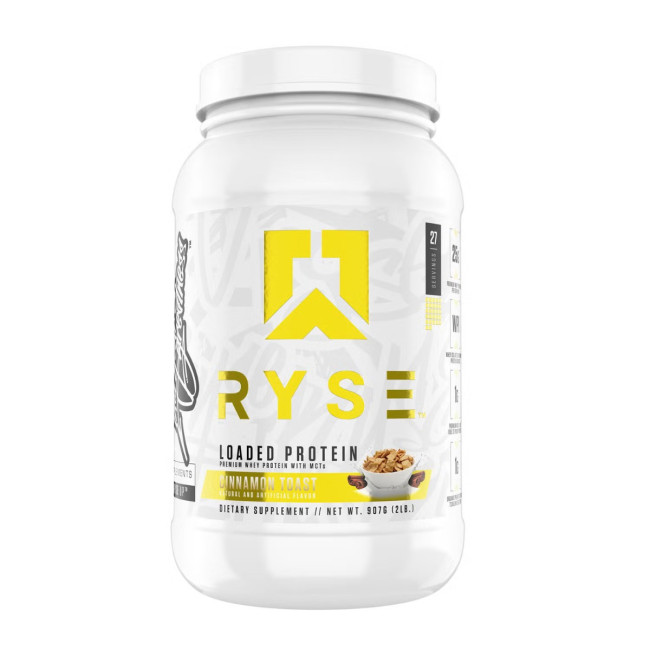 Ryse Loaded Protein - Cinnamon Toast Flavor, Proteina Din Zer Cu Aroma De Scortisoara, 907 G Ryse Loaded Protein - Cinnamon Toast Flavor, Proteina Din Zer Cu Aroma De Scortisoara, 907 G