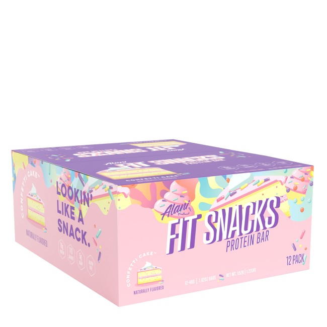 Alani Nu Fit Snacks Baton Proteic Cu Aroma De Prajitura Confetti, 46 G Alani Nu Fit Snacks Baton Proteic Cu Aroma De Prajitura Confetti, 46 G
