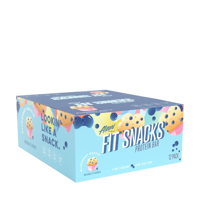 Alani Nu Fit Snacks Baton Proteic Cu Aroma De Briosa Cu Afine, 46 G Alani Nu Fit Snacks Baton Proteic Cu Aroma De Briosa Cu Afine, 46 G