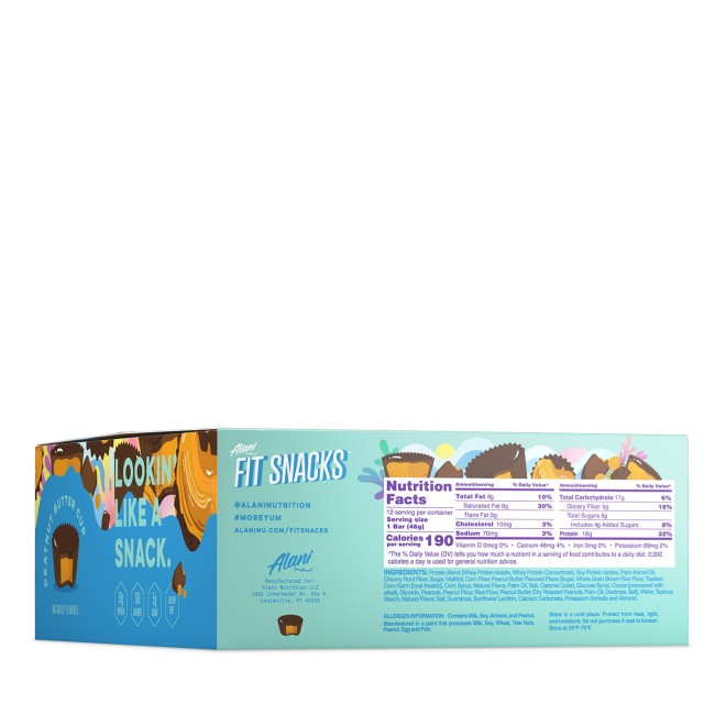 Alani Nu Fit Snacks Baton Proteic Cu Aroma De Unt De Arahide, 46 G Alani Nu Fit Snacks Baton Proteic Cu Aroma De Unt De Arahide, 46 G
