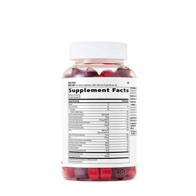Gnc Women’s Multivitamin Gummy, Jeleuri Cu Multivitamine Pentru Femei Cu Aroma De Fructe De Padure, 120 Jeleuri