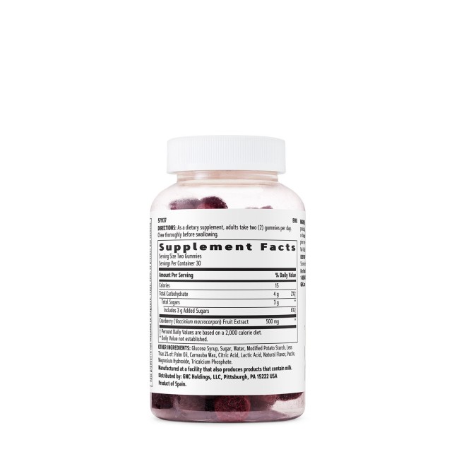 Gnc Women’s Cranberry Gummies, Jeleuri Cu Extract Din Merisor Cu Aroma Naturala, 60 Jeleuri