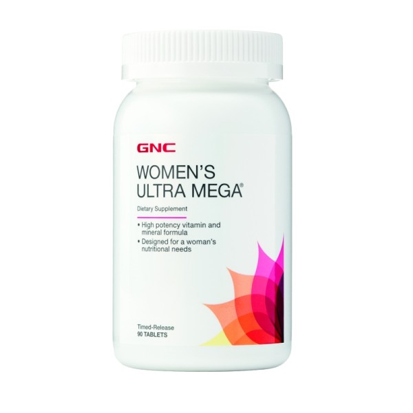 Gnc Women's Ultra Mega Multivitamin, Complex De Multivitamine Pentru Femei, 90 Tb