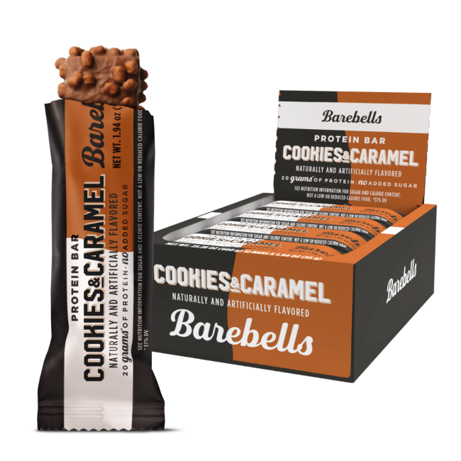 Barebells Bars Baton Proteic Cu Aroma De Biscuiti Si Caramel, 55g
