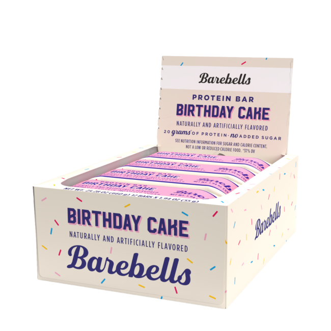 Barebells Protein Bar Birthday Cake, Baton Proteic Cu Aroma De Birthday Cake , 55g