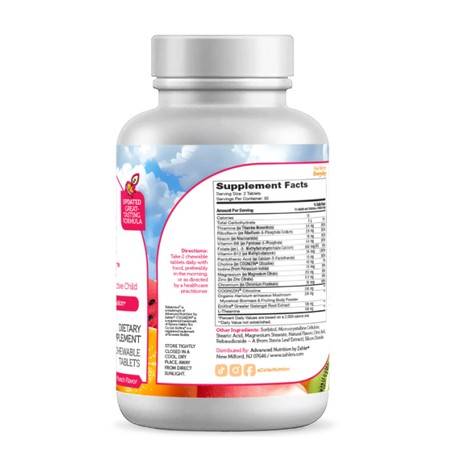 Zahler Kidsactive, Formula Pentru Imbunatatirea Capacitatii De Concentrare Si Atentie A Copiilor Cu Aroma De Punch De Fructe, 60 Tb Zahler Kidsactive, Formula Pentru Imbunatatirea Capacitatii De Concentrare Si Atentie A Copiilor Cu Aroma De Punch De Fructe, 60 Tb