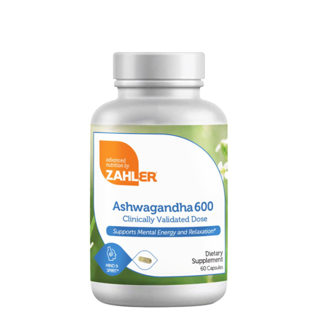 Zahler Ashwagandha Ksm-66, Extract Din Radacina De Ashwagandha 600mg, 60 Cps Zahler Ashwagandha Ksm-66, Extract Din Radacina De Ashwagandha 600mg, 60 Cps