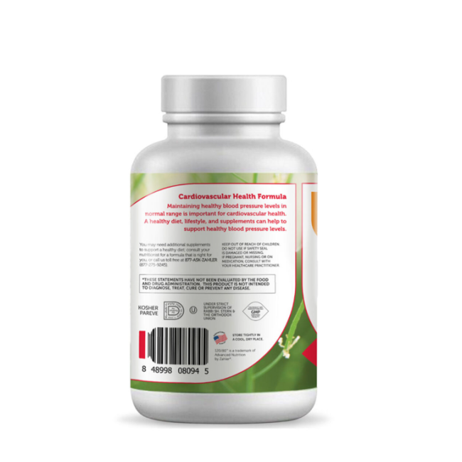 Zahler Healthy Heart: 120/80, Formula Pentru Sanatatea Inimii, 180 Cps Zahler Healthy Heart: 120/80, Formula Pentru Sanatatea Inimii, 180 Cps