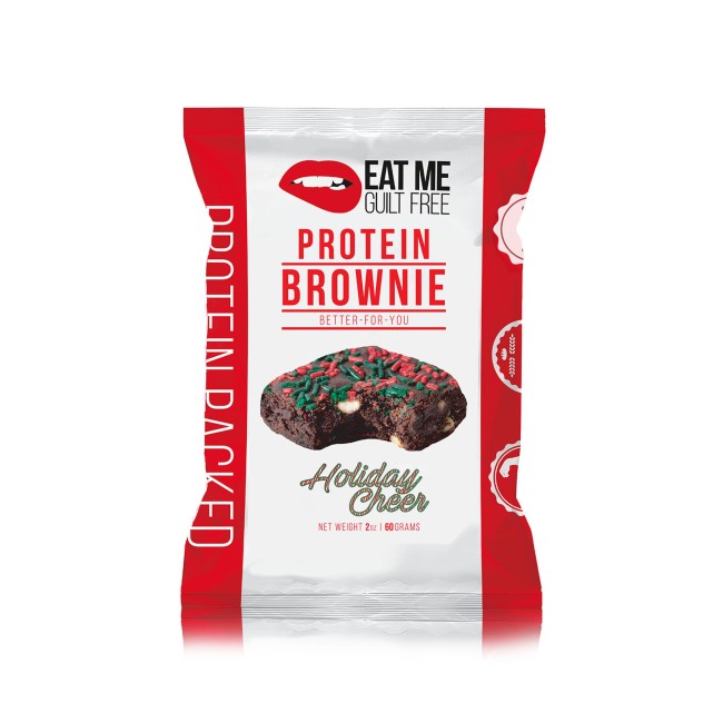 Eat Me Guilt Free Brownie Prajitura Proteica Cu Aroma Holiday Cheer, 60 G Eat Me Guilt Free Brownie Prajitura Proteica Cu Aroma Holiday Cheer, 60 G