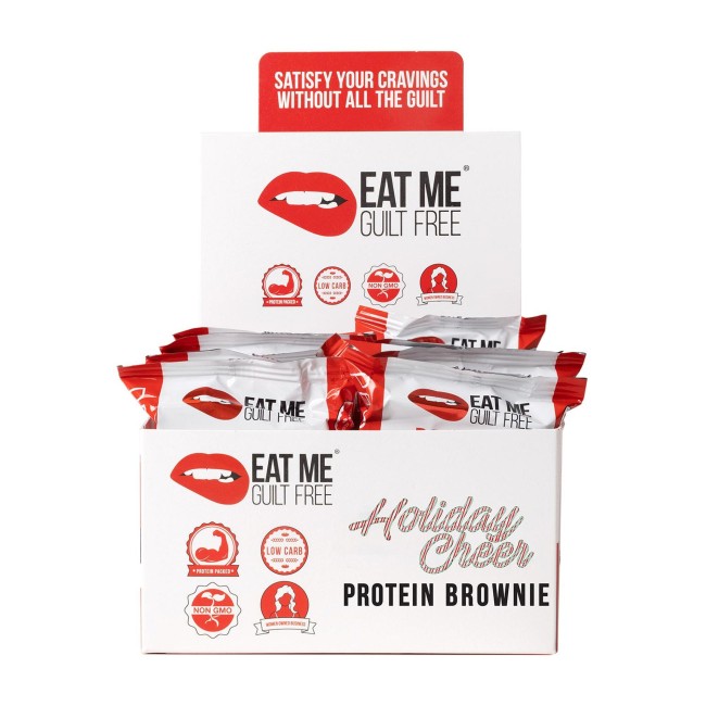 Eat Me Guilt Free Brownie Prajitura Proteica Cu Aroma Holiday Cheer, 60 G Eat Me Guilt Free Brownie Prajitura Proteica Cu Aroma Holiday Cheer, 60 G