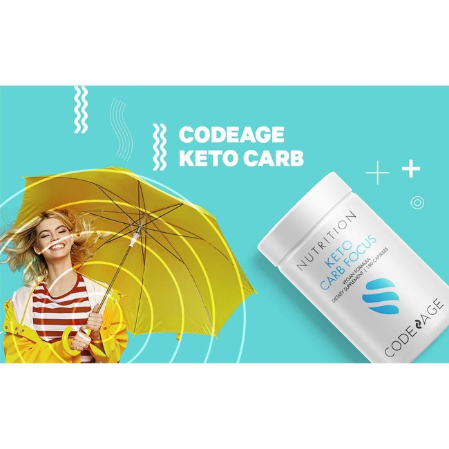 Codeage Keto Carb Focus, Formula Pentru Inhibarea Asimilarii De Carbohidrati, 180 Cps