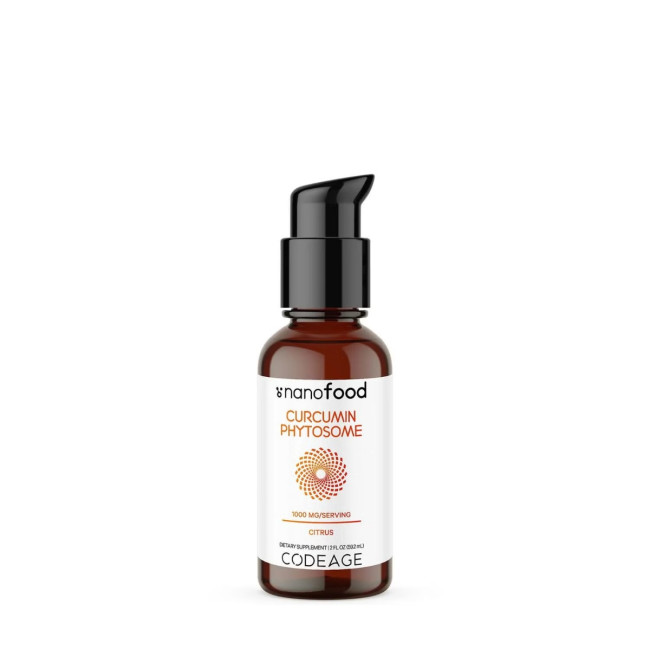 Codeage Nano Food Turmeric Phytosome, Turmeric Fitosom 1000 Mg Cu Aroma De Citrice, 59.2 Ml Codeage Nano Food Turmeric Phytosome, Turmeric Fitosom 1000 Mg Cu Aroma De Citrice, 59.2 Ml