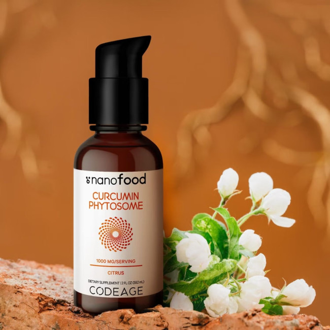 Codeage Nano Food Turmeric Phytosome, Turmeric Fitosom 1000 Mg Cu Aroma De Citrice, 59.2 Ml Codeage Nano Food Turmeric Phytosome, Turmeric Fitosom 1000 Mg Cu Aroma De Citrice, 59.2 Ml