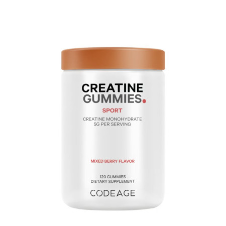 Codeage Creatine Gummies 5g, Jeleuri Delicioase Cu Creatina Pentru Energie Si Performanta Musculara, Cu Aroma De Fructe De Padure, 120 Jeleuri