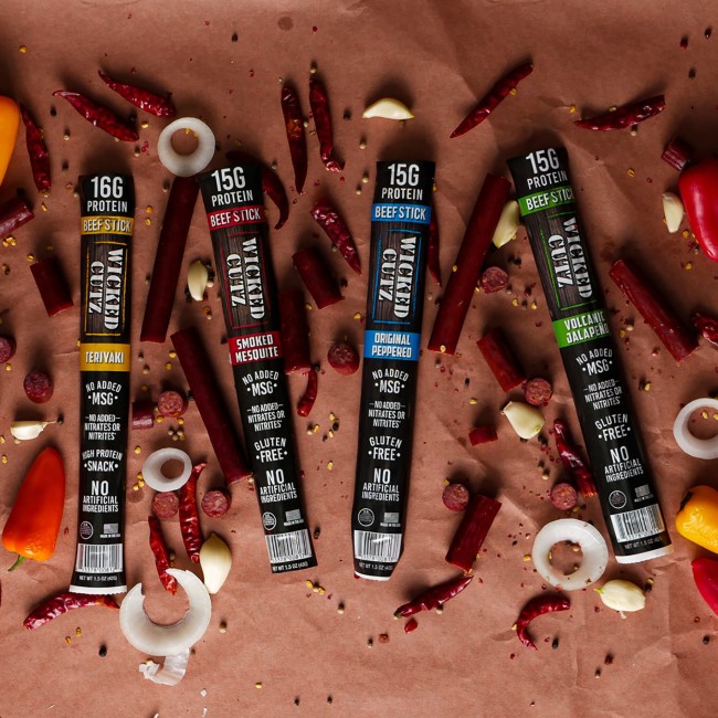 Wicked Cutz Beef Stick Batoane Cu Vita Cu Aroma De Teriyaki, 42 G Wicked Cutz Beef Stick Batoane Cu Vita Cu Aroma De Teriyaki, 42 G