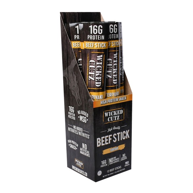 Wicked Cutz Beef Stick Batoane Cu Vita Cu Aroma De Teriyaki, 42 G Wicked Cutz Beef Stick Batoane Cu Vita Cu Aroma De Teriyaki, 42 G