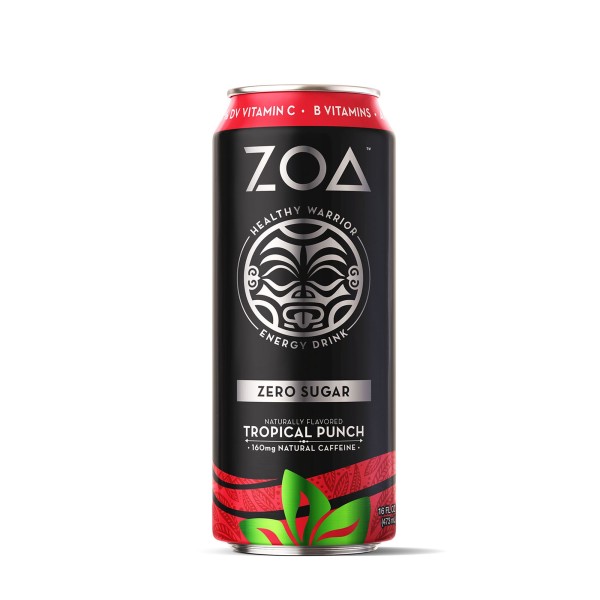 Zoa Energy Drink Zero Sugar Bautura Energizanta Fara Zahar Cu Aroma De Fructe Tropicale, 473 Ml