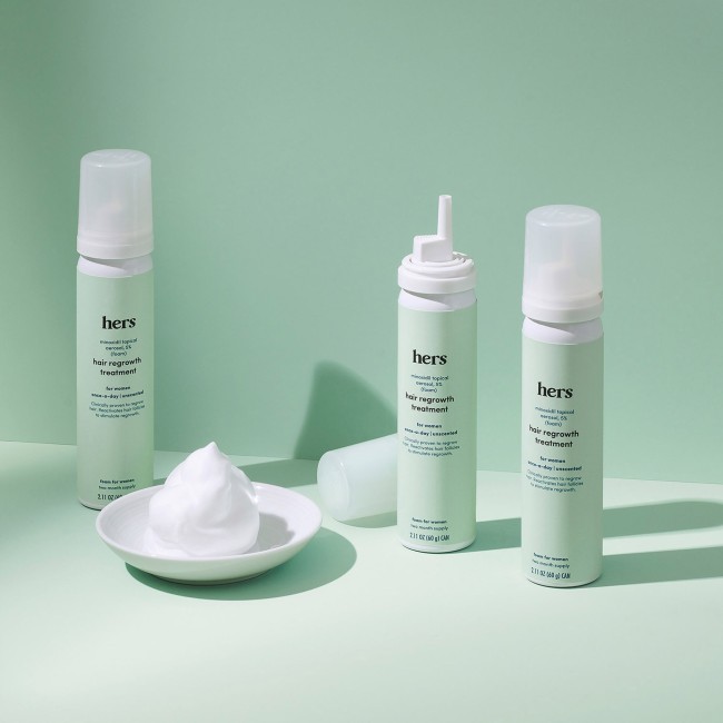 Hers Tratament Pentru Cresterea Parului Pentru Femei Cu Minoxidil, 60 Ml Hers Tratament Pentru Cresterea Parului Pentru Femei Cu Minoxidil, 60 Ml