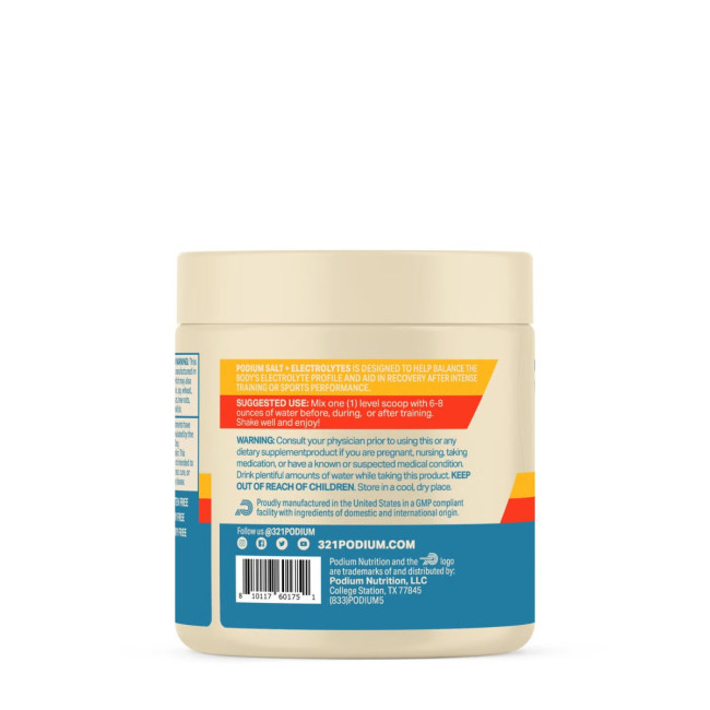 Podium Salt + Electrolytes, Hidratare Avansata Si Refacere Musculara, Aroma Tropical Lime, 159 G
