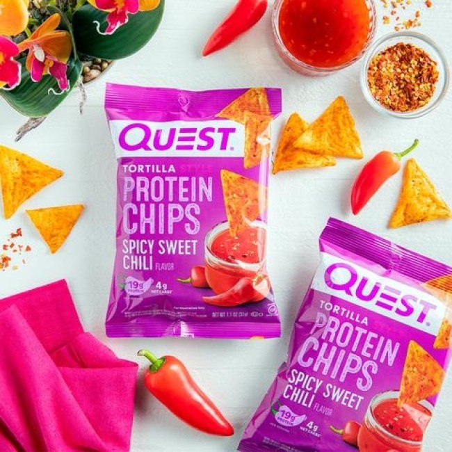 Quest Nutrition Chipsuri Proteice Cu Aroma De Spicy Sweet Chilli, 32 G Quest Nutrition Chipsuri Proteice Cu Aroma De Spicy Sweet Chilli, 32 G