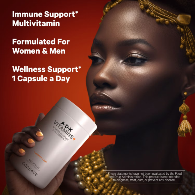 Codage Adk Vitamin Supplement, Formula Pentru O Piele Sanatoasa, Oase Puternice Si Sistem Imunitar Active, 180 Cps