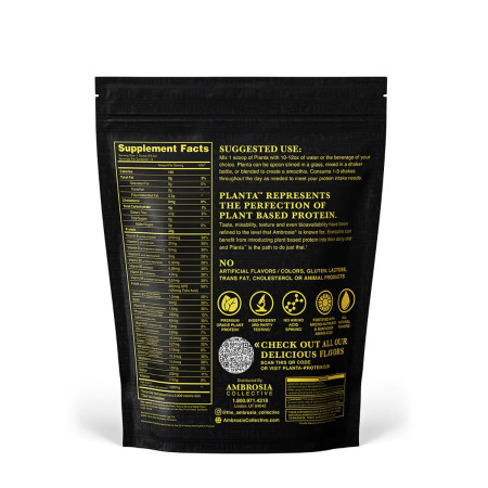 Ambrosia Collective Planta Plant Protein, Proteina Vegana Cu Aroma De French Toast Cu Banane Si Sirop De Artar, 410.2 G