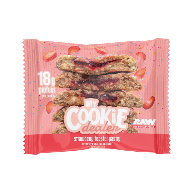 My Cookie Dealer Protein Cookie - Strawberry Toaster Pastry Flavor, Biscuit Proteic Cu Aroma De Prajitura Cu Capsuni, 113 G
