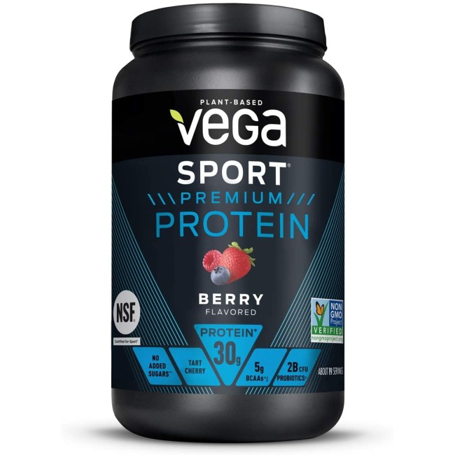 Vega Sport Premium Protein, Proteina Vegetala, Cu Aroma De Fructe De Padure, 801 G