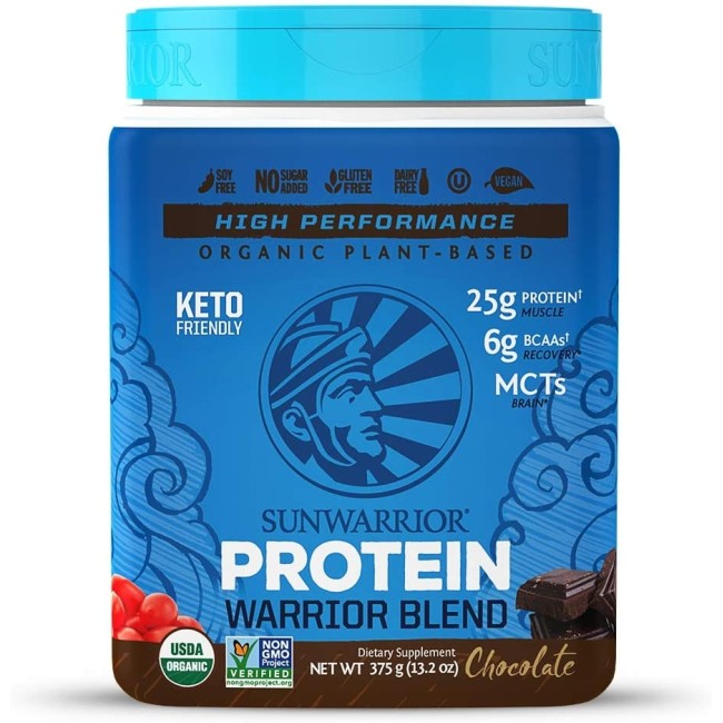 Sunwarrior Plant-based Organic Protein, Proteina Organica Vegana, Cu Aroma De Ciocolata, 375 G Sunwarrior Plant-based Organic Protein, Proteina Organica Vegana, Cu Aroma De Ciocolata, 375 G