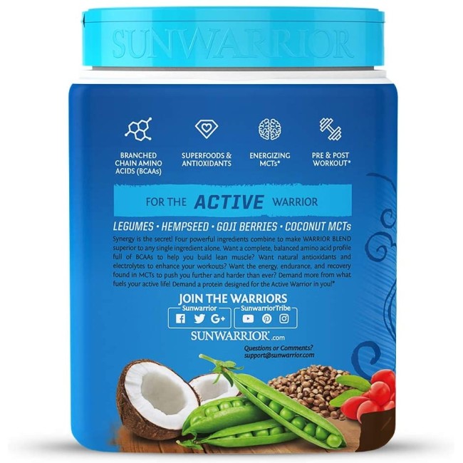 Sunwarrior Plant-based Organic Protein, Proteina Organica Vegana, Cu Aroma De Ciocolata, 375 G Sunwarrior Plant-based Organic Protein, Proteina Organica Vegana, Cu Aroma De Ciocolata, 375 G