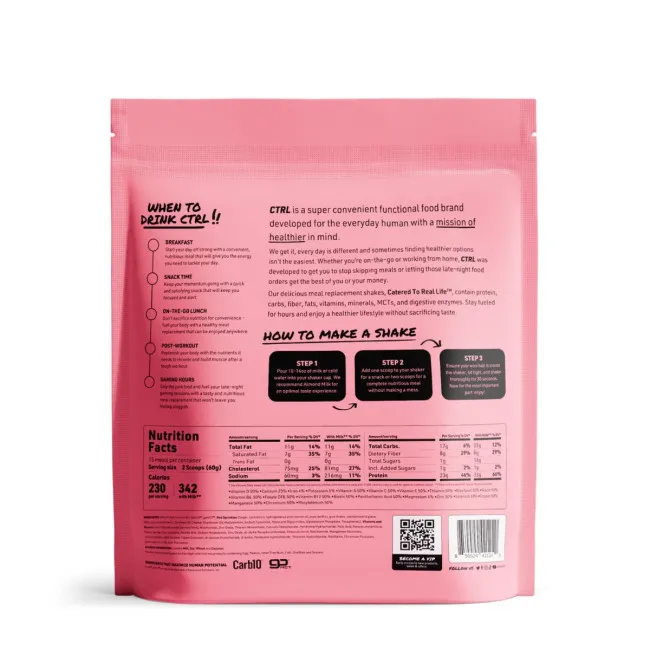 Ctrl Shake Proteic Cu Aroma De Toast Cu Capsuni Si Frisca, 900 G