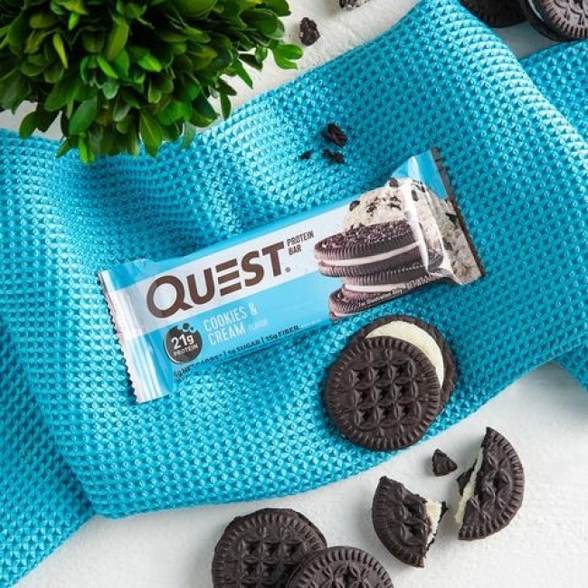 Quest Protein Bar, Baton Proteic, Cu Aroma De Biscuiti Si Frisca, 60g