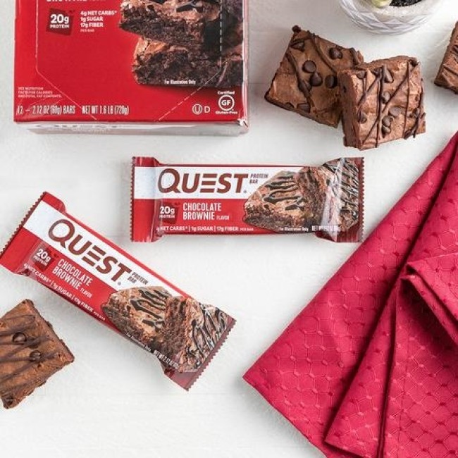 Quest Protein Bar, Baton Proteic, Cu Aroma De Prajitura Cu Ciocolata, 60g Quest Protein Bar, Baton Proteic, Cu Aroma De Prajitura Cu Ciocolata, 60g