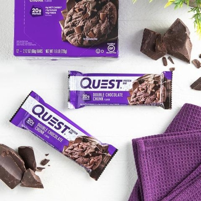 Quest Protein Bar, Baton Proteic, Cu Aroma De Ciocolata, 60g Quest Protein Bar, Baton Proteic, Cu Aroma De Ciocolata, 60g