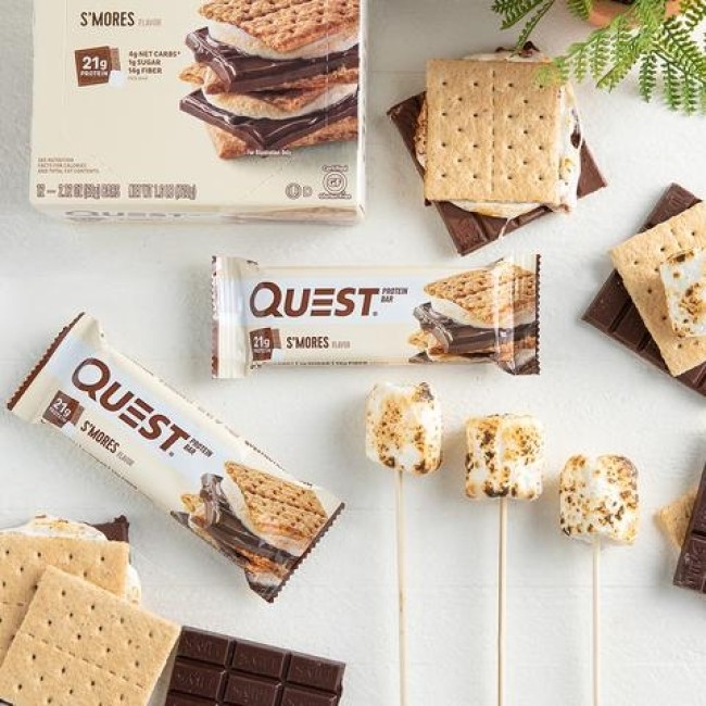 Quest Protein Bar, Baton Proteic, Cu Aroma De Bezele Cu Ciocolata, 60g Quest Protein Bar, Baton Proteic, Cu Aroma De Bezele Cu Ciocolata, 60g