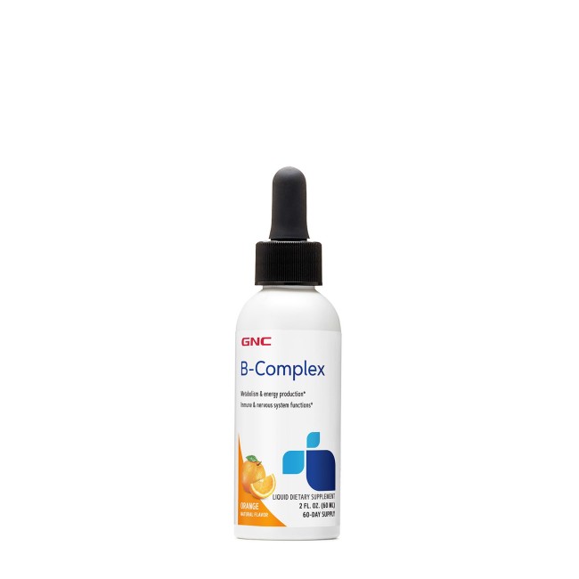 Gnc B-complex, Complex De Vitamine B Lichid, Cu Aroma Naturala De Portocale, 60 Ml Gnc B-complex, Complex De Vitamine B Lichid, Cu Aroma Naturala De Portocale, 60 Ml