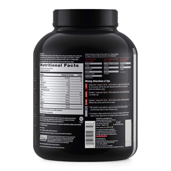 Gnc Amp Gold Series 100% Whey Protein Advanced, Proteina Din Zer, Cu Aroma De Biscuiti Si Frisca, 2325 G Gnc Amp Gold Series 100% Whey Protein Advanced, Proteina Din Zer, Cu Aroma De Biscuiti Si Frisca, 2325 G
