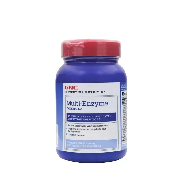 Gnc Preventive Nutrition Multienzyme, Formula Enzime Digestive, 90 Cps