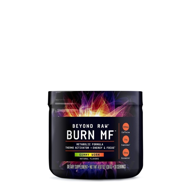 Beyond Raw Burn Mf, Termogenic Arzator De Grasimi Cu Aroma De Gummy Worm, 138 G Beyond Raw Burn Mf, Termogenic Arzator De Grasimi Cu Aroma De Gummy Worm, 138 G