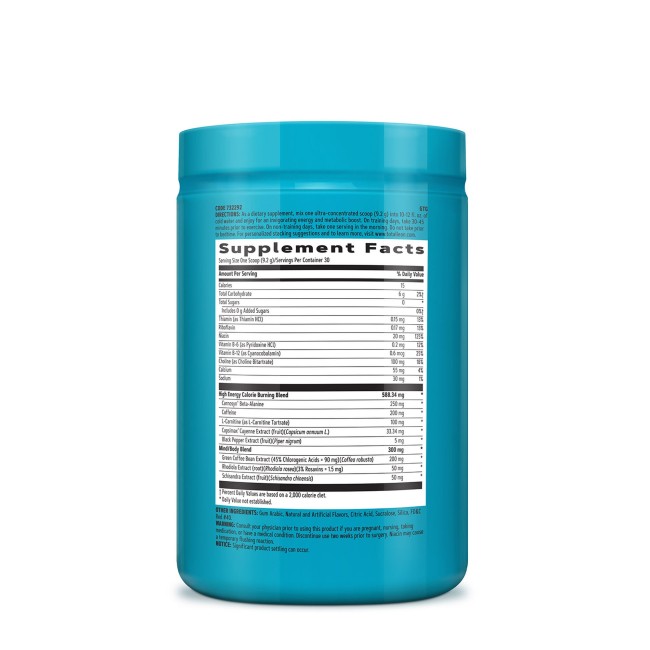 Gnc Total Lean Energize & Burn, Formula Pentru Accelerarea Metabolismului, Cu Aroma De Punch De Fructe, 276g Gnc Total Lean Energize & Burn, Formula Pentru Accelerarea Metabolismului, Cu Aroma De Punch De Fructe, 276g