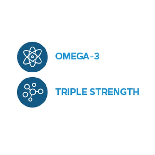 Gnc Triple Strength Fish Oil, Ulei De Peste, 1000 Mg Omega-3 Epa Si Dha, 30 Cps