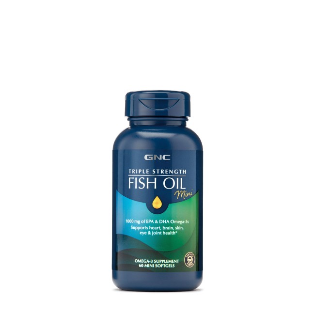 Gnc Triple Strength Ulei De Peste Mini Capsule, 60 Cps Gnc Triple Strength Ulei De Peste Mini Capsule, 60 Cps