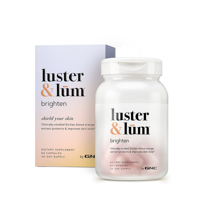Gnc Luster & Lum Brighten, Formula Pentru Sanatatea Pielii, 60 Cps Gnc Luster & Lum Brighten, Formula Pentru Sanatatea Pielii, 60 Cps