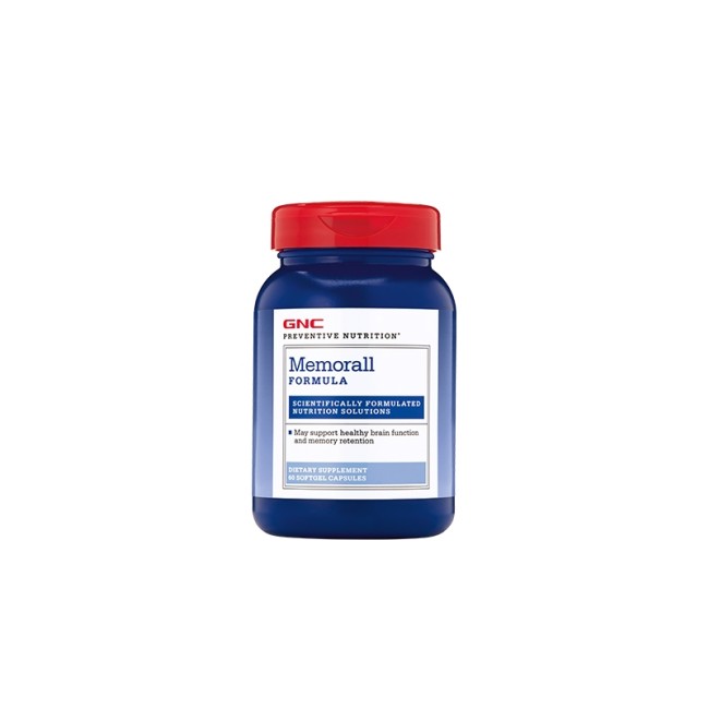 Gnc Preventive Nutrition Memorall, Formula Pentru Sanatatea Creierului Si Imbunatatirea Memoriei, 60 Cps Gnc Preventive Nutrition Memorall, Formula Pentru Sanatatea Creierului Si Imbunatatirea Memoriei, 60 Cps