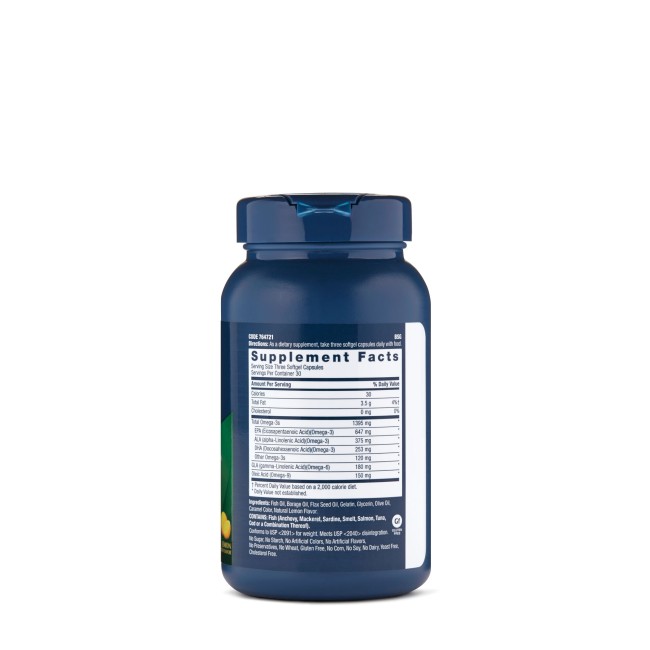 Gnc Triple Strength Omega Complex, Acizi Grasi Omega-3-6-9, 90 Cps Gnc Triple Strength Omega Complex, Acizi Grasi Omega-3-6-9, 90 Cps