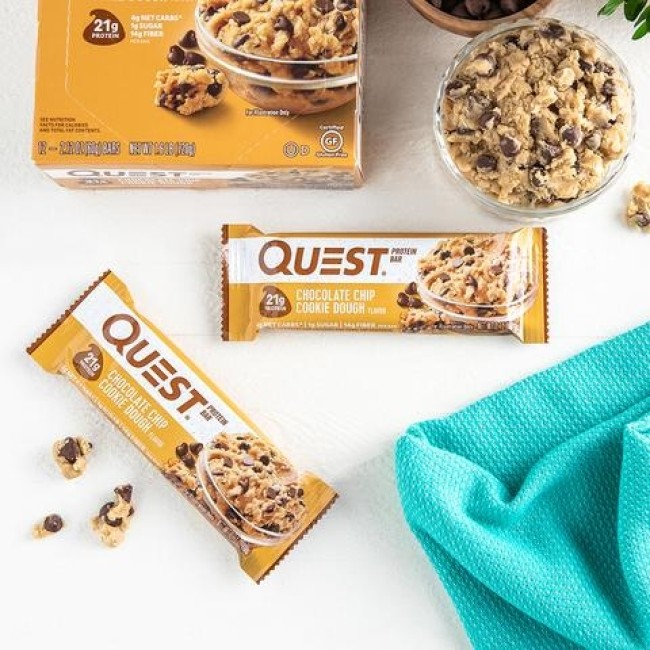 Quest Protein Bar, Baton Proteic, Cu Aroma De Fulgi De Ciocolata, 60g Quest Protein Bar, Baton Proteic, Cu Aroma De Fulgi De Ciocolata, 60g