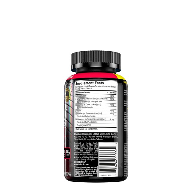 Muscletech Hydroxycut Hardcore Elite, 100 Cps Muscletech Hydroxycut Hardcore Elite, 100 Cps
