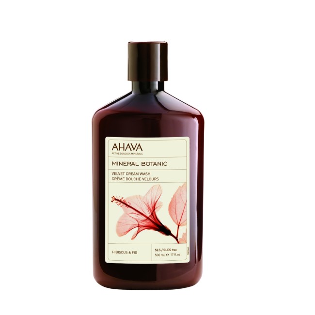 Ahava Mineral Botanic Cream Wash Hibiscus, Crema De Dus Cu Hibiscus Si Smochin, 500 Ml