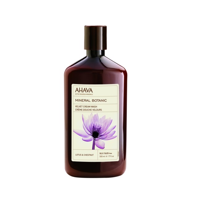 Ahava Mineral Botanic Cream Wash Lotus, Crema De Dus Cu Lotus Si Castan, 500ml Ahava Mineral Botanic Cream Wash Lotus, Crema De Dus Cu Lotus Si Castan, 500ml